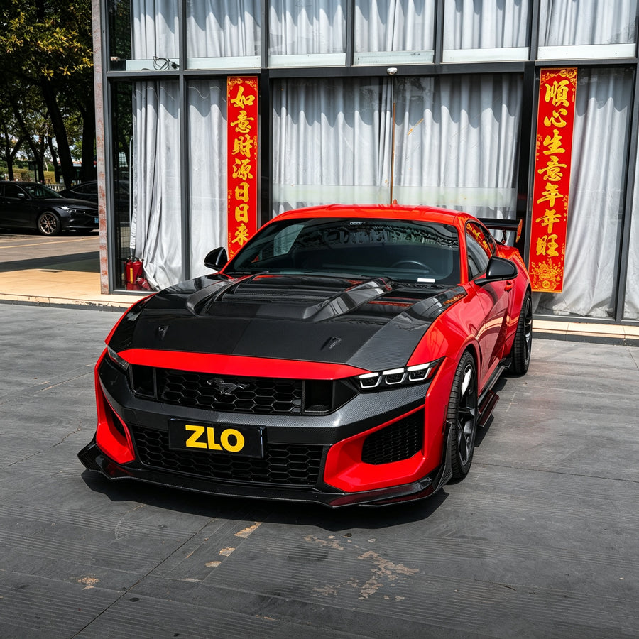 ZLO Rust Proof Carbon Fiber Hot-Pressed Mustang Carbon Kit 1