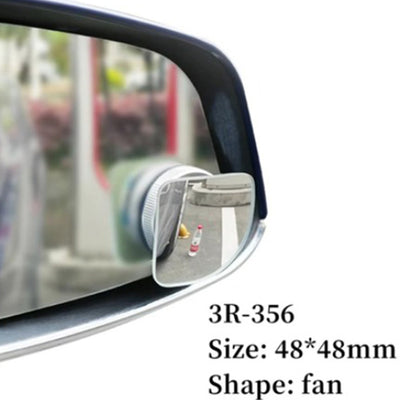 3R-354 Rectangular Suction Cup Blind Spot Mirror 70x40mm 1