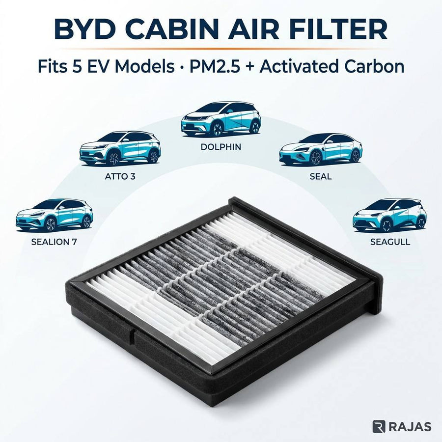 BYD Cabin Air Filter for ATTO 3 Yuan Plus Dolphin Seal Seagull Sealion 7 PM2.5 Activated Carbon HEPA Auto AC Filter OEM 1
