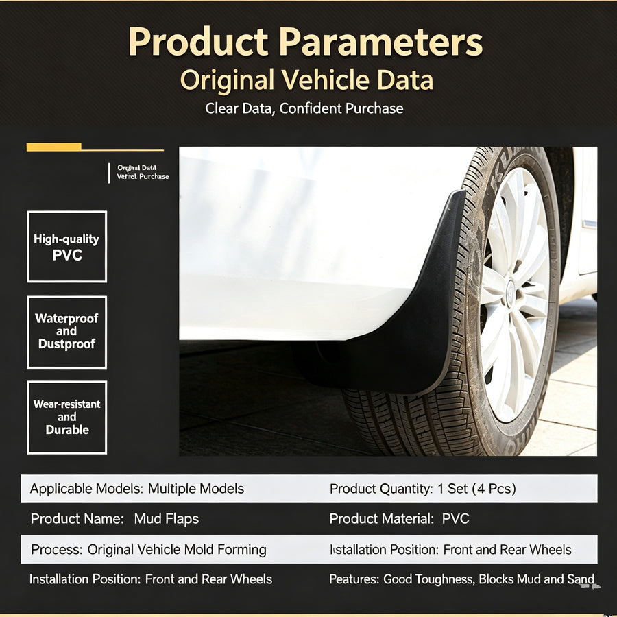 Benke Soft-Rubber No-Drill Mud Flaps 1