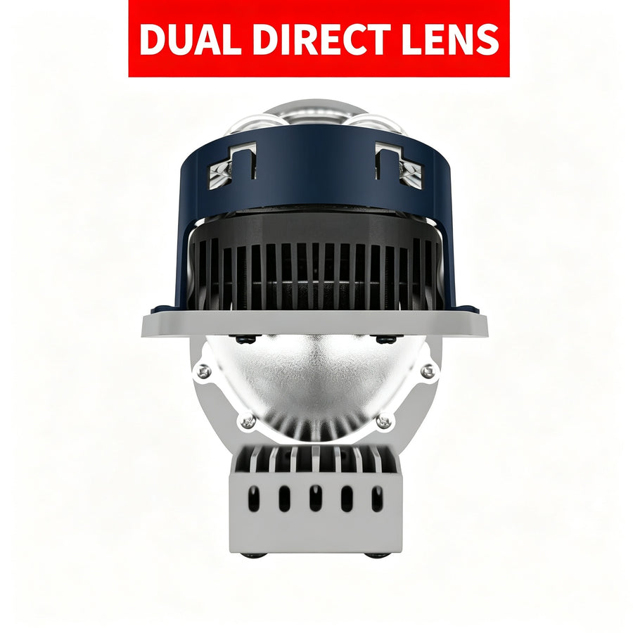 YaoLuZhe White 6000K Spot & Flood LED Car Headlights 1