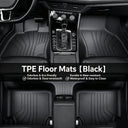 ALI KOKO Universal TPE Floor Mat 4-Piece Set High Edge Wave Pattern Eco-Friendly 1