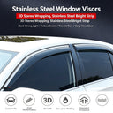 Benke High-Clarity Flexible Window Rain Visors 1