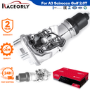 RACEORLY 06D115397K 06D115397J Aluminum Oil Filter Housing Assembly for VW Golf Jetta Audi A3 2.0 FSI AXW BVY 1
