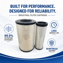 Heavy Duty Diesel Engine Air Filter Element AF25454 AF25627 P777869 P777868 High Efficiency Truck Cartridge 1