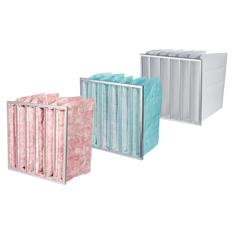 New Factory Custom Medium Filter Aluminum Alloy Fiberglass Material Air Intake Filter F5 F6 F7 F8 F9 Pocket Filter FRESH Brand 1