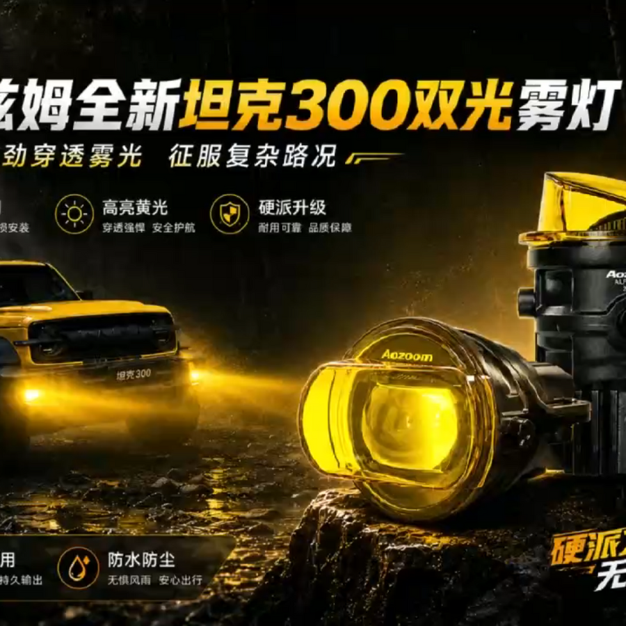 AOZIMU Off-Road High-Penetration Yellow Fog Light 1