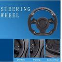 haiming Carbon Fiber Suede Racing Steering Wheel 1