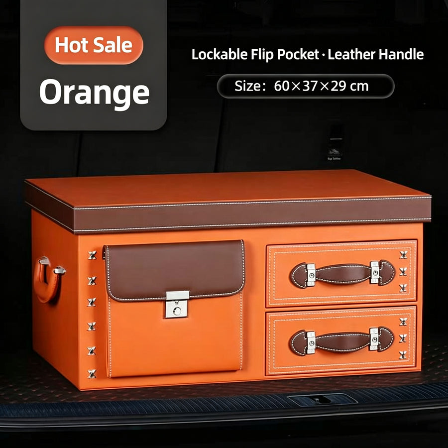 DWXB Universal Fit Premium Plush Car Storage Box 1