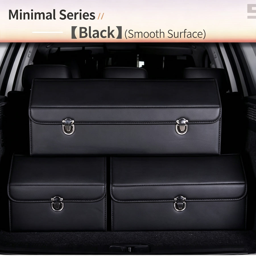 QiCheChuWuXiang Luxury Leather Non-Slip Car Storage Box 1