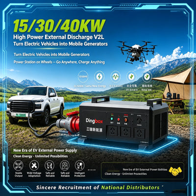 DingBox High-Power EV Vehicle-to-Load Power Station 1