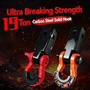 Tanhe Solid Carbon Steel Recovery Tow Hook for Off-Road 4x4 1