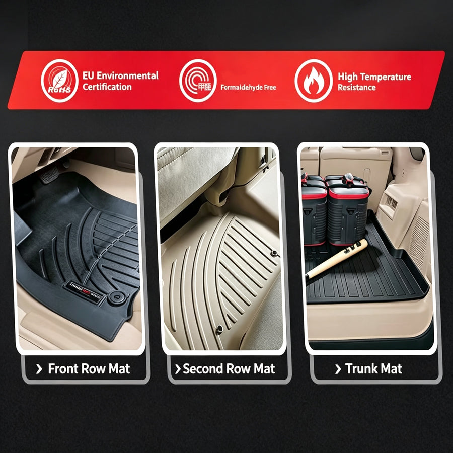 Fandewei Eco TPE Custom Car Floor Mat, zero-formaldehyde full-coverage liner 1