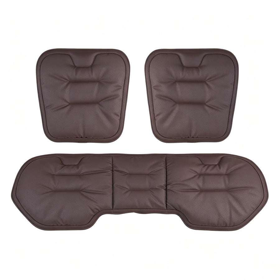 Xinhongda Perforated Nappa Leather 3-Piece Seat Cover Set 1