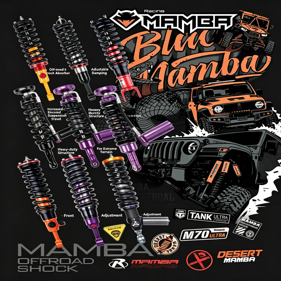 Heimamba Lift Off-Road Shocks, Adjustable Damping for 4x4 1