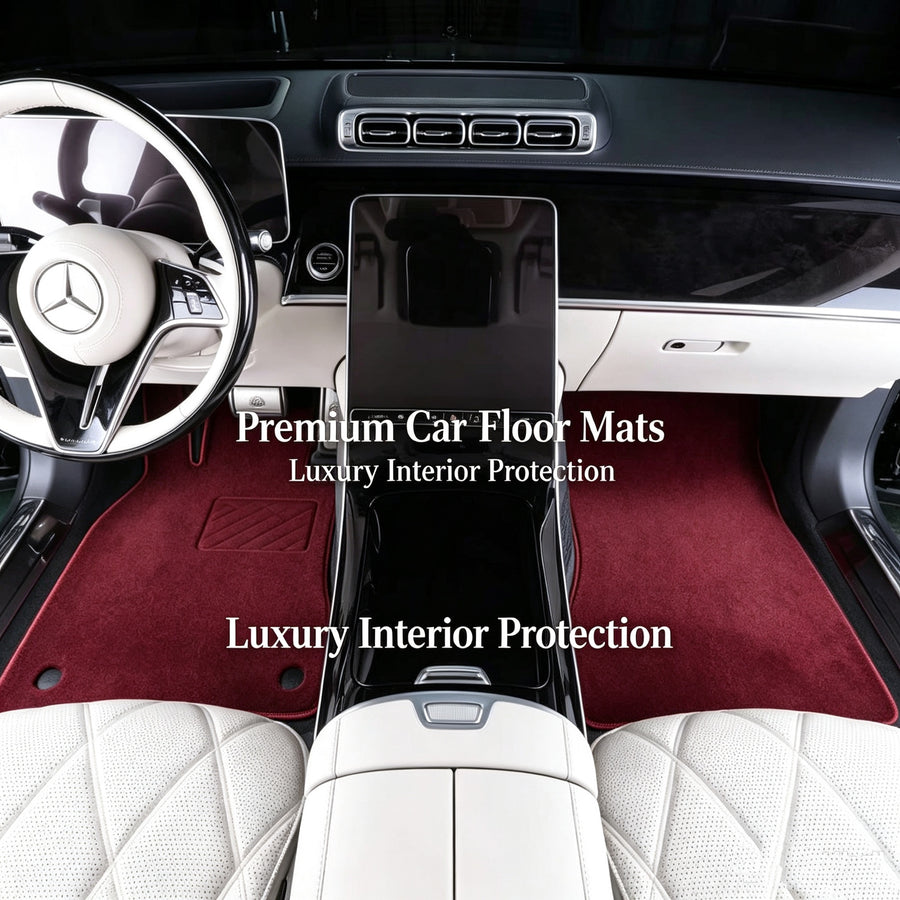 Jieweisibang 100 Percent Pure Wool Plush Car Carpet Mats 1